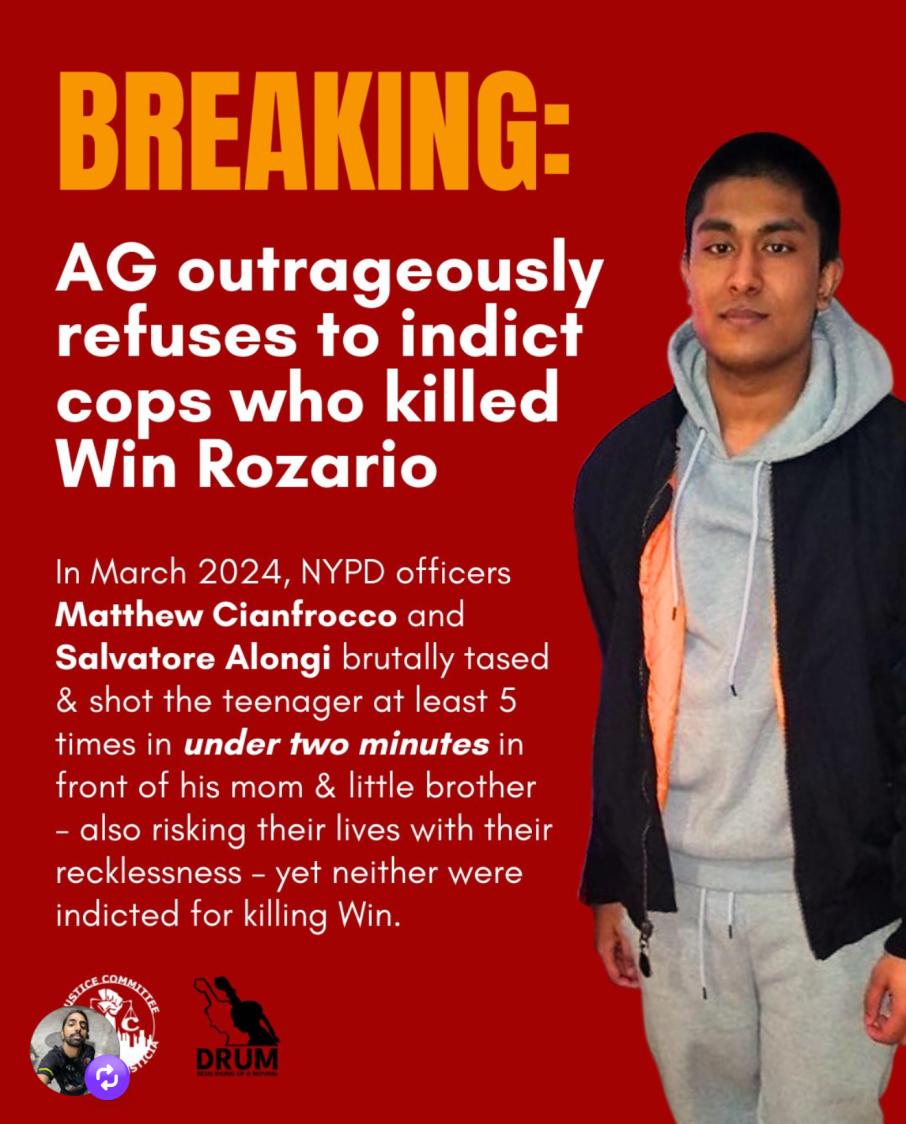 क्विन्सका विन रोजारियोको हत्या गर्ने प्रहरी अधिकारीमाथि अभियोग नलाइने, परिवार र अधिकारकर्मी आक्रोशित